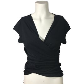 Yves Saint Laurent-Sleveless top vest-Black