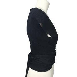 Yves Saint Laurent-Sleveless top vest-Black