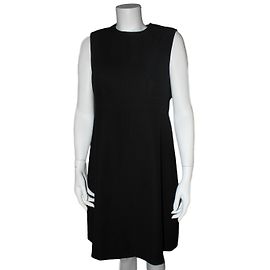 Louis Vuitton Uniform dress black polyester Black