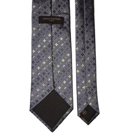 Louis Vuitton-Cravate-Bleu,Gris