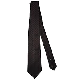 Louis Vuitton-gravata-Marrom