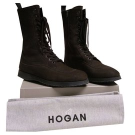 Hogan-Ankle Boots-Brown