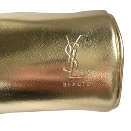Yves Saint Laurent-Bolsa de maquiagem-Dourado