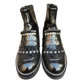 Botines Robert Clergerie Ash de charol negro 37 Negro