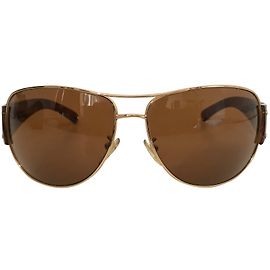 Lunettes de soleil Prada Style Aviateur Écaille Multicolore