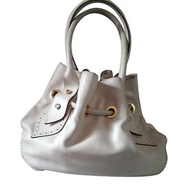 Paul & Joe Leather Handbag Taupe Taupe