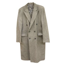 Burberry-Men Coats Outerwear-Grey