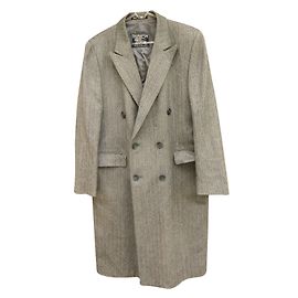 Casaco Burberry de lã cinza masculino M Cinza