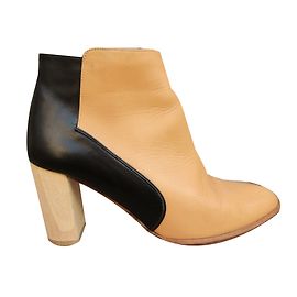 Botines Karine Arabian de piel beige Beige