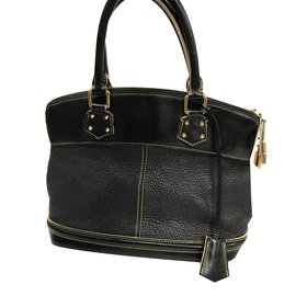 Louis Vuitton-Handbag-Black