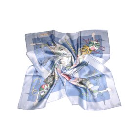 Hermès Bufanda Azul