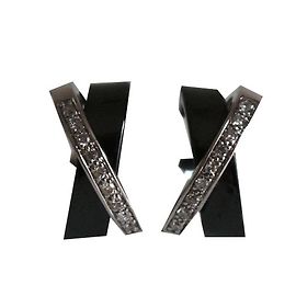 Guy Laroche Boucles d'oreilles Noir Argenté