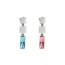 Boucle d'oreille Dries Van Noten Rose Bleu