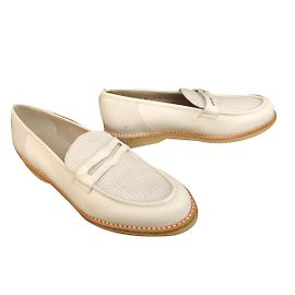 Mocasines Robert Clergerie de piel blanca Blanco
