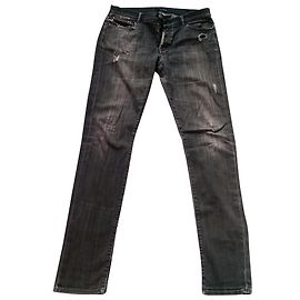 Vaqueros de denim gris The Kooples con acabado destroy Gris
