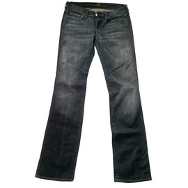 7 For All Mankind-Jeans-Bleu