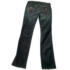 7 For All Mankind-Pantalones-Azul