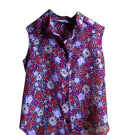 Camiseta sin mangas Sportmax de voile de algodón Multicolor