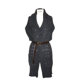 Massimo Dutti Strickwaren Grau