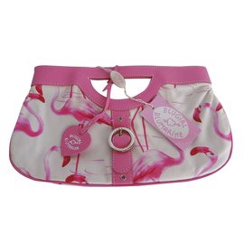 flamingo clutch bag