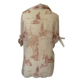 Hermès-Silk blouse-White
