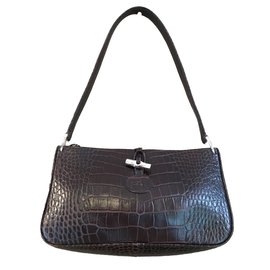Longchamp-Handbag-Brown