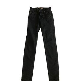 Vaqueros Slim Zara Negros de Algodón Negro