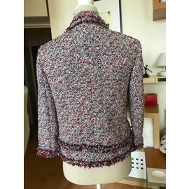 Zara-Veste en tweed Zara-Multicolore