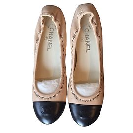 Chanel Bailarinas Beige