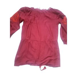 Antik Batik-Blusa di aromi-Rosso,Bordò