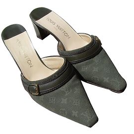 Louis Vuitton Mules Green