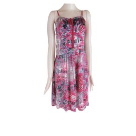 John Galliano Robe Multicolore