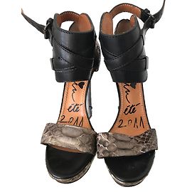 Lanvin Sandales Imprimé python