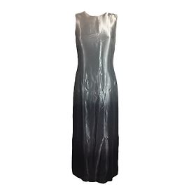 Autre Marque Vestido largo sin mangas caroll Plata Gris Gris antracita