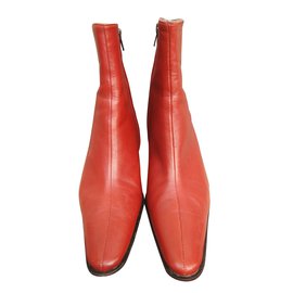 Robert Clergerie-Ankle Boots-Cognac
