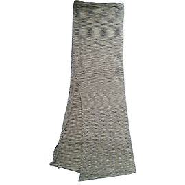 Maje FRELON long split skirt brown beige viscose Brown Beige