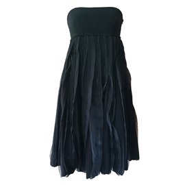 Dkny-Strapless dress-Black
