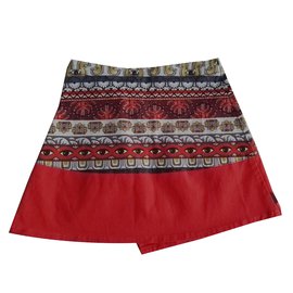 Kenzo-Skirts-Red