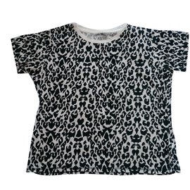 Top de algodão estampado Maje Multicor