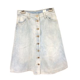 Falda vaquera Levi's azul de algodón Azul