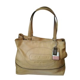 Coach Hamptons Weekend leather handbag Other