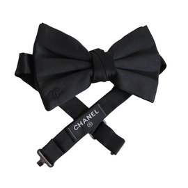 Chanel-Corbata de moño-Negro