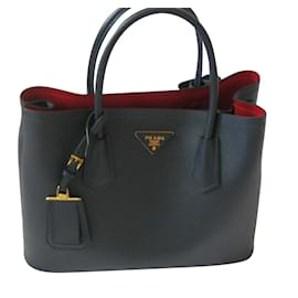 Prada Borsa foderata Saffiano Blu