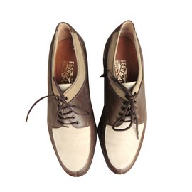 Salvatore Ferragamo-Lace ups-Brown