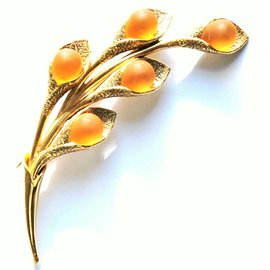 Kenzo Goldene Brosche Golden