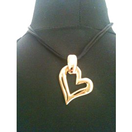 Yves Saint Laurent-Pendant necklace-Golden