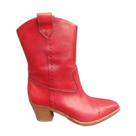 Fratelli Rosseti-Ankle Boots-Red