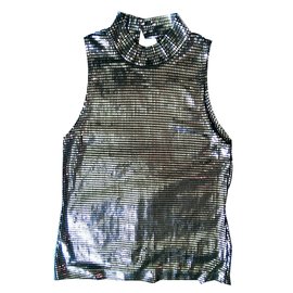 Paco Rabanne Top Argento