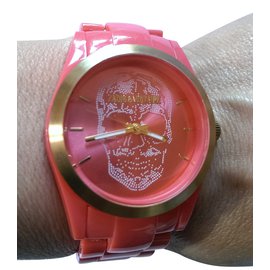 Zadig & Voltaire-Feine Uhr-Pink,Golden