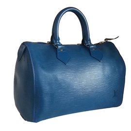 Louis Vuitton-Handbag-Blue